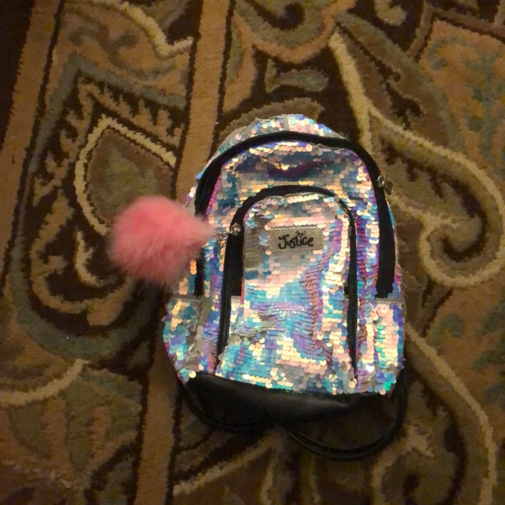 mini sequin backpack